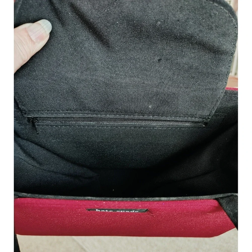 Kate‎ Spade Vintage Iconic 90s Original Nylon Box Purse Shoulder Bag Tote Red